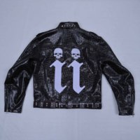 Vestes d'hiver en PU pour hommes de qualité supérieure, logo personnalisé, imperméables, respirantes, coupe-vent, vestes de moto et de motard en polaire, grandes tailles