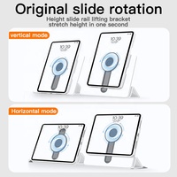 IFacemall ODM OEM Étui magnétique détachable rotatif en PC souple + TPU + cuir SJK-01 iPad Pro 10,9/11 pouces Air 5/6/2024/2020/2022 M3/M2