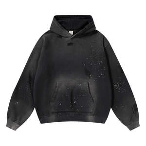 Vente en gros de sweats à capuche personnalisés pour hommes, en molleton 500 g/m², coupe streetwear, teint en pièce, pour marques streetwear américaines, fournisseur en gros - Product Image 5