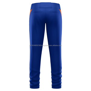 Pantalones de béisbol para hombre de poliéster de alta calidad, ropa deportiva sublimada personalizada para jóvenes con bordado y estampado de rayas para adultos - Product Image 4