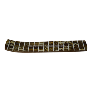 Premium Wooden Ash Catcher Incense Holder Long <b>Decorative</b> Resin Inlay Tray Incense Stick Burner for Meditation Yoga Aromatherapy - Product Image 1