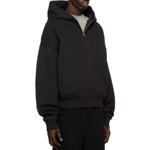 Sweat à capuche vintage OEM de haute qualité, 500 g/m², épais, brodé sur mesure, écologique, 100 % coton, délavé à l'acide, coupe oversize - Product Image 6
