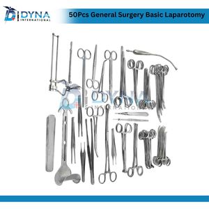 High Quality 50-Piece Manual Basic Laparotomy Surgical <b>Instrument</b> Set CE Certified General Surgery <b>Laparoscopic</b> <b>Instruments</b> - Product Image 4