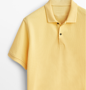 เสื้อโปโลผู้ชายแขนสั้นขายส่ง คุณภาพสูง ผ้าฝ้าย 100% ปักลาย ระบายอากาศได้ดี ผ้าถัก - Product Image 3