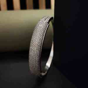 925 Silver Moissanite Minimalist Geometric Chain Bracelet-Unisex <b>Gift</b> for Party Occasions - Product Image 2