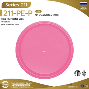 Tapa de plástico de grado alimenticio reciclable ecológico 211 PE tapa de plástico para embalaje de tazas y contenedores - Product Image 2