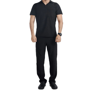 Uniforme de Trabajo para Enfermeros, Camiseta de Manga Corta con Bolsillos para Hombres, Uniformes Médicos - Product Image 1