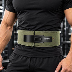 Cinturón de Soporte Lumbar Ajustable Rhino Fitness, Verde, de Nailon, para Levantamiento de Pesas, Soporte para el Core, para Adultos, Todas las Temporadas - Product Image 1