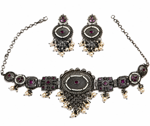 Parure de collier ras-du-cou vintage en laiton plaqué or avec sertissage clos en moissanite, style bohème, pour mariage, fiançailles, anniversaire, amoureux et mariée - Product Image 3