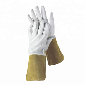 Long Gauntlet Insulated Heat Fire Resistant Kevlar Liner Molten Metal Splash Test <b>Type</b> B Oven Cowhide Leather Work Welding <b>Glove</b> - Product Image 2