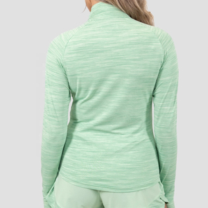 Wholesale Ladies Body Contouring Four-way Stretch Quick Dry <b>Yoga</b> <b>Jacket</b> Full Zip Stand Collar Thumbholes Regular Fit Running - Product Image 2