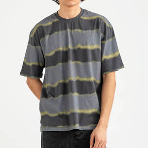 Camiseta de Algodón/Poliéster de Secado Rápido para Hombre, Corte Regular, Color Negro, Cuello Redondo, para Verano, Diseño Personalizado, Antiarrugas - Product Image 1