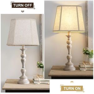 Set di 2 Paralumi Rettangolari Artigianali 26,7 cm x 25,4 cm x 33 cm con Angoli Tagliati, in Lino Naturale Beige - Coprilampade e Paralumi - Product Image 2