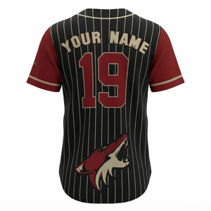 Camiseta de Béisbol Personalizada para Hombre, Diseño de Coyotes, Impresión Digital, Sin Mangas, Poliéster/Algodón, Secado Rápido, Transpirable, para Todas las Temporadas - Product Image 4