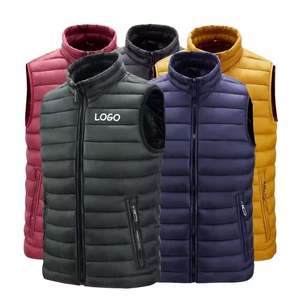Gilets matelassés légers sans manches pour hommes, vestes athlétiques en duvet, vente en gros, manteaux d'hiver chauds de haute qualité pour garçons - Product Image 3