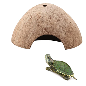 ที่หลบซ่อนสำหรับสัตว์เลื้อยคลานจากกะลามะพร้าว ราคาดีที่สุด, ถ้ำสำหรับกิ้งก่า แมงมุม ปลาในตู้ปลา, บ้านสัตว์เลี้ยงขนาดเล็กที่เป็นมิตรกับสิ่งแวดล้อม จากโรงงานเวียดนาม - Product Image 3