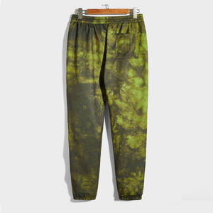 Sweat-shirt à capuche et pantalon de jogging assorti pour homme, tie-dye vert olive, logo personnalisé, vêtements en gros OEM ODM - Product Image 6