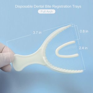 Juego Profesional de 10 Bandejas de Registro Dental de Triple Presión de Plástico |   Kit de Bandejas de Impresión Desechables 3 en 1 de Doble Arco - Product Image 3