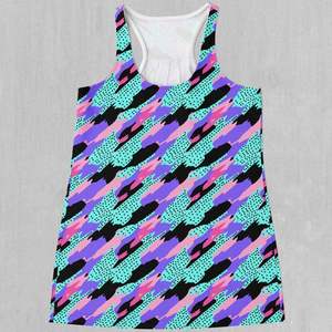 Women's Geometric Pattern Knitted Tank <b>Top</b> Scoop Neck Sublimation Print Breathable <b>Y2K</b> Style Regular Length - Product Image 1
