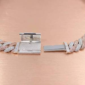 Iced Out Bling Diamond Tennis Premium Luxury Diamond Cuban Chain <b>for</b> Daily Fashion Hip Hop Ice <b>Men</b> Women Gold and <b>Silver</b> chain. - Product Image 4