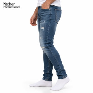 Jeans Personalizados al por Mayor para Hombre, Estilo Baggy, 100% Algodón, para Marcas Estadounidenses, MOQ Bajo, Venta al por Mayor - Product Image 3