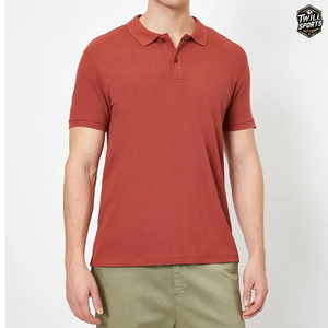 Camisas de Golf Casuales Elegantes de Secado Rápido para Hombre, de Algodón de 180 GSM, con Cuello Camisero y Logotipo Personalizado de Alta Calidad Impreso por Transferencia de Calor - Product Image 1