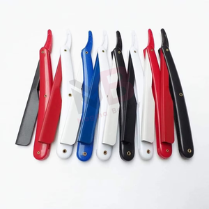 Rasoir droit classique en acier inoxydable pour barbier, design pliable, réutilisable, écologique, lame remplaçable, salon - Product Image 4