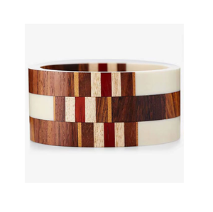 Attractive Design White <b>Epoxy</b> Resin & Acacia Wood Mixing material Napkin Ring Dinner <b>table</b> Decor Item At Nice Price - Product Image 6