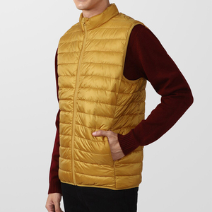 Chaleco Acolchado de Invierno para Hombre de Alta Calidad con Cuello Alto, Cremallera Completa, Logotipo Personalizado, Tejido de Lona Cálido y Resistente al Viento en Oferta - Product Image 4