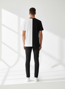 เสื้อยืดคอตตอนเจอร์ซีย์พรีเมียมสำหรับผู้ชาย - คอลเลคชั่นโลโก้ SQS ทรงบ็อกซี่ ใส่สบาย - Product Image 4