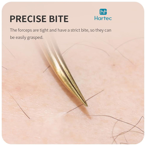 High-Precision Stainless Steel Customizable Logo Premium Matte Black Gold Pointed Tip Durable Beauty Instruments For Salons - Product Image 4