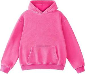 Sweat à capuche uni coupe classique à prix abordable, qualité supérieure, hiver, personnalisable, unisexe, streetwear, 100% coton molletonné, écologique - Product Image 3