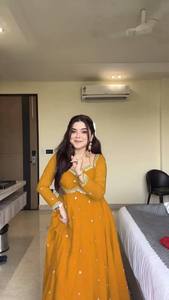 ชุดสูทนุ่มสง่างามทุกวันชุด anarkali สไตล์ปาร์ตี้สไตล์ anarkali อินเทรนด์ชุดสูทผ้าจอร์เจียแบบพรีเมียม - Product Image 2