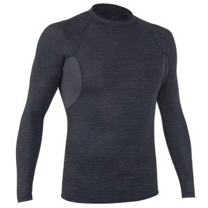 Men's Full Sleeve <b>Compression</b> Rash Guard <b>Black</b> Quick Dry Spandex Polyester Athletic <b>Shirt</b> - Product Image 3