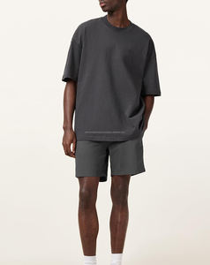 Short de sport pour homme décontracté 100% coton facile à porter respirant brodé motif solide avec poche arrière - Product Image 6