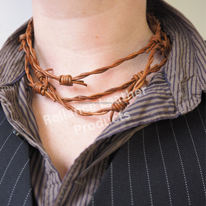 Prix usine rond tressé cordon en cuir torsadé à la main taille personnalisée pour Bracelets porte-clés tentures murales colliers charme - Product Image 4