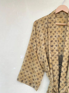 Kimono court en crêpe de soie pour femme Robe Kimono courte tie dye - Product Image 5