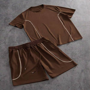 Conjunto de Dos Piezas para Hombre de Jacquard Enterprises, Estilo Tropical para Verano, Camisa de Tela Suave y Pantalones Cortos a Juego para la Playa - Product Image 2