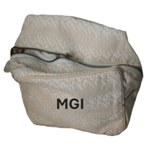Luxury Cotton Canvas Fashion Eco-Friendly Travel Cosmetic <b>Bag</b> Pencil Pouch Custom Logo Printed White <b>Makeup</b> <b>Bag</b> Zipper - Product Image 4