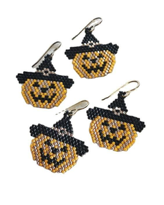 Seed Beads Embroidery Flower Style Lightweight Shape <b>Earrings</b> White <b>Red</b> Blue Colors Beaded Fringe Handmade India - Product Image 3