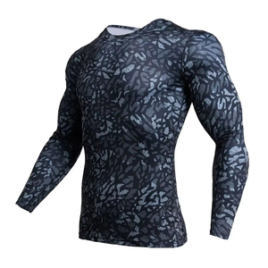 Chemises de protection anti-UV à manches longues pour hommes - Polyester/coton respirant, antibactérien, séchage rapide, impression numérique, hauts pour adultes, logo personnalisé - Product Image 1