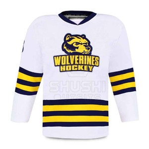 Maillot de hockey sur glace pour homme en sublimation, de bonne qualité, avec logo personnalisé, nouveau design personnalisé. - Product Image 2