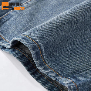 2026 Custom Print Men's Denim Pants High Quality Cotton <b>Light</b> Washed Baggy Plus Size Jeans Pant for Men's Baggy Pants - Product Image 5
