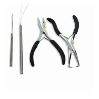 Kit d'outils d'extension de cheveux en acier inoxydable de haute qualité, équipement d'installation de qualité professionnelle