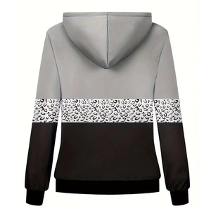 บริการขายส่ง OEM เสื้อฮู้ดดี้ผู้ชายแขนยาวถักนิตติ้งสีพื้น โลโก้ด้านหน้า ผลิตจากโพลีเอสเตอร์/คอตตอน รุ่นใหม่ล่าสุด - Product Image 2