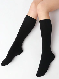 Chaussettes en tricot premium pour hommes, en bambou, confortables, élastiques, durables, pour l'automne, pour diabétiques, usage quotidien décontracté, logo sur le dessous - Product Image 6