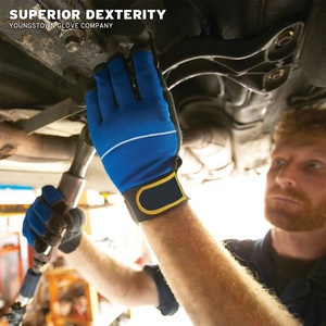 Premium Quality Synthetic Leather Mechanic Gloves Heavy Duty Heat Resistant Soft and Comfortable Hand Safety Gloves Custom Logo - Product Image 4