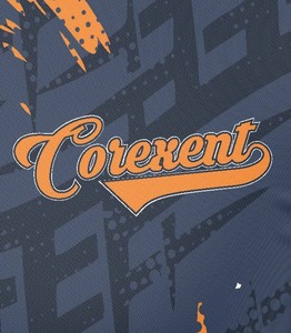 Maillot de bowling personnalisé pour homme en polyester orange avec fermeture éclair, nom et numéro de l'équipe, impression par transfert thermique, respirant, séchage rapide, sport - Product Image 4