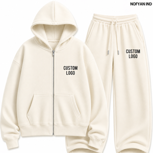 Fabricant de survêtements en molleton français en gros, sweat à capuche et pantalon de jogging personnalisés avec logo, fournisseur de vêtements en coton premium OEM sous marque privée - Product Image 1