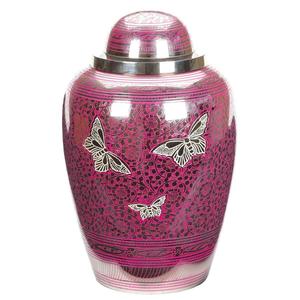 Urna Funeraria Metálica Color Verde Azulado con Diseño Floral Dorado en Forma de Domo, Urna para Cremación de Adultos, Diseños Personalizables, Decoración para el Hogar, Urna Metálica para Cenizas - Product Image 5